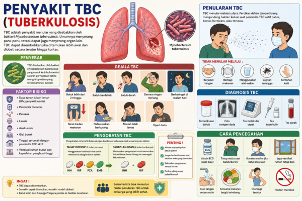 Penyebab Gejala Penularan Penyakit TBC